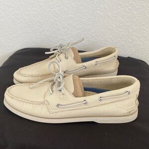 Sperry Men's Off-White Boat Shoes